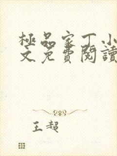 极品家丁小说全文免费阅读