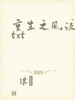 重生之风流仕途txt