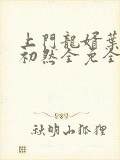 上门龙婿叶辰萧初然全免全集