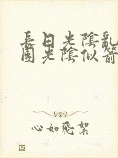 长日光阴乱作一团光阴似箭教主