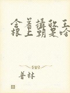 含着摄政王的紫根上朝是啥小说