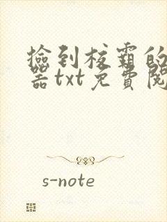 捡到校霸的遥控器txt免费阅读by阳阳