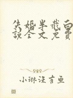 失婚半截白菜小说全文免费阅读