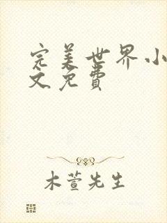 完美世界小说全文免费