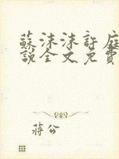 苏沫沫许庭川小说全文免费阅读