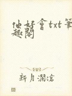 他好会txt笔趣阁