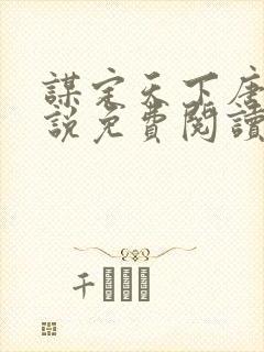 谋定天下唐诚小说免费阅读