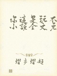 你这是玩不起呀小说全文免费阅读