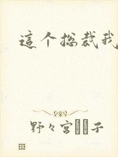 这个总裁我要了