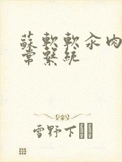 苏软软汆肉的日常系统