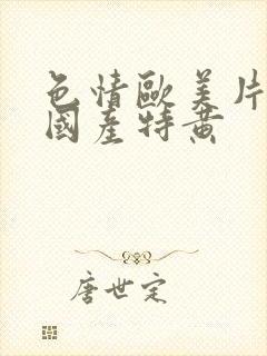 色情欧美片午夜国产特黄