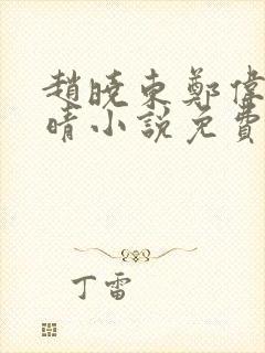 赵晓东郑伟吴雪晴小说免费阅读