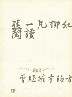 张一凡柳红免费阅读