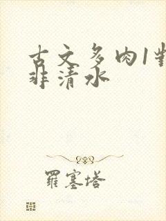 古文多肉1对n非清水