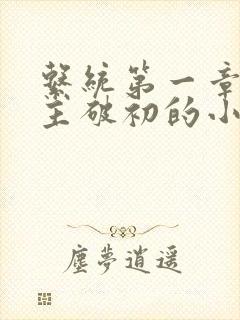 系统第一章给宿主破初的小说