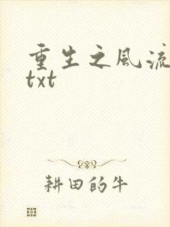 重生之风流仕途txt