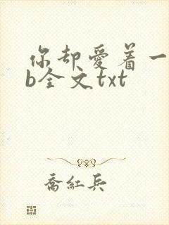 你却爱着一个sb全文txt