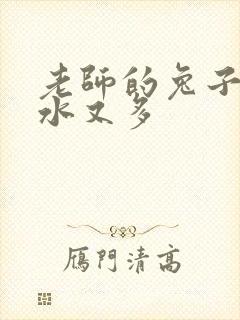 老师的兔子又软水又多