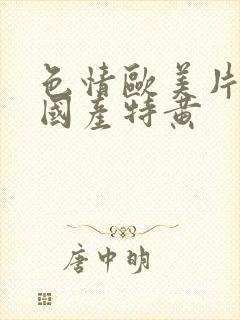 色情欧美片午夜国产特黄