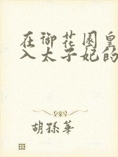 在御花园皇上进入太子妃的小说