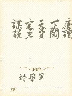 谋定天下唐诚小说免费阅读