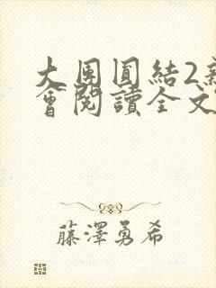 大团圆结2亲情会阅读全文