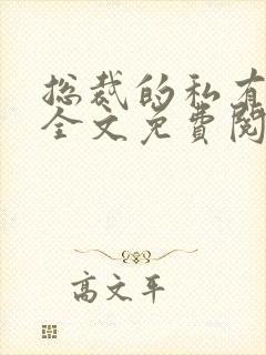 总裁的私有宝贝全文免费阅读