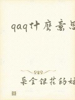 qaq什么意思