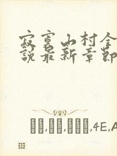 寂寞山村全部小说最新章节