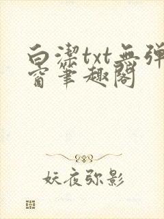 白洁txt无弹窗笔趣阁