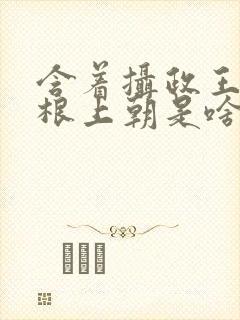 含着摄政王的紫根上朝是啥小说