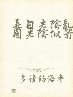 长日光阴乱作一团光阴似箭