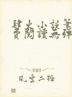 肆火小说笔趣免费阅读无弹窗