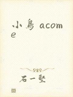 小鸟 acome