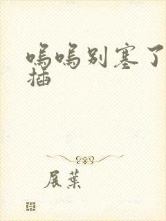 呜呜别塞了啊抽插