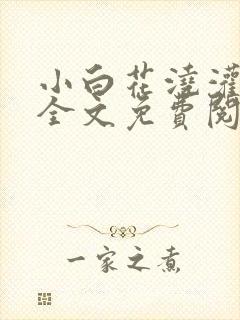 小白花浇灌日常全文免费阅读