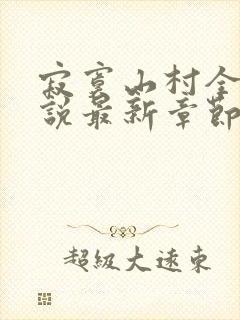 寂寞山村全部小说最新章节