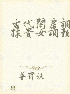 古代闺房调教h揉贵女调教记