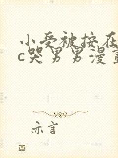 小受被按在墙上c哭男男漫画