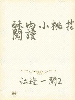 酥肉小桃花全文阅读