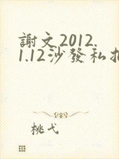 谢文2012.1.12沙发私拍