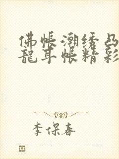 佛帐潮绣凸浮双龙耳帐精彩片段