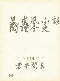 凤求凰小说免费阅读全文