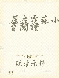 厉夜霆苏小汐免费阅读