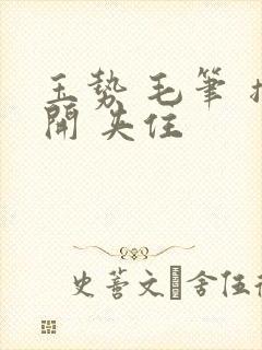 玉势 毛笔 撑开 夹住