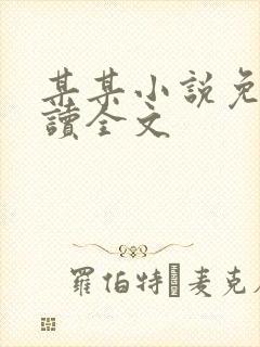 某某小说免费阅读全文