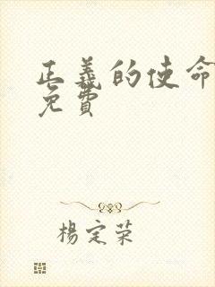 正义的使命全文免费