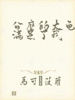 公么的大龟强大满足了我