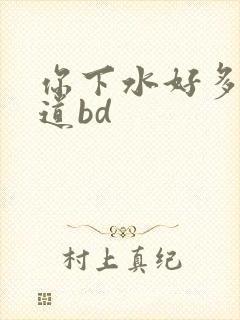 你下水好多下水道bd
