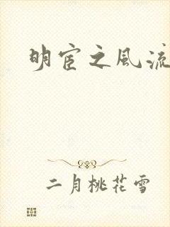明宦之风流无边